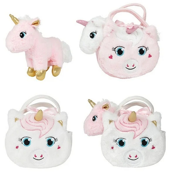 Pluchen Eenhoorn in eenhoorntas 75266Z