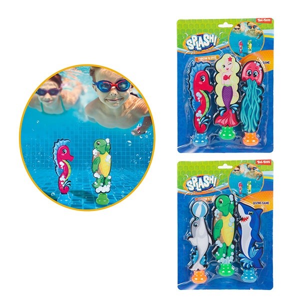 3 duikvissen zeefiguren op krt 42461Z