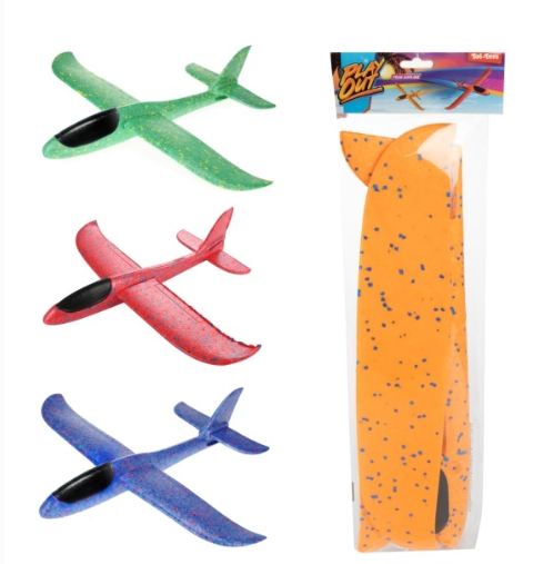 Vliegtuig Glider 45cm 4 ass. 43366Z