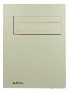 Dossiermap Foliokarton 300Gr grijs 1079