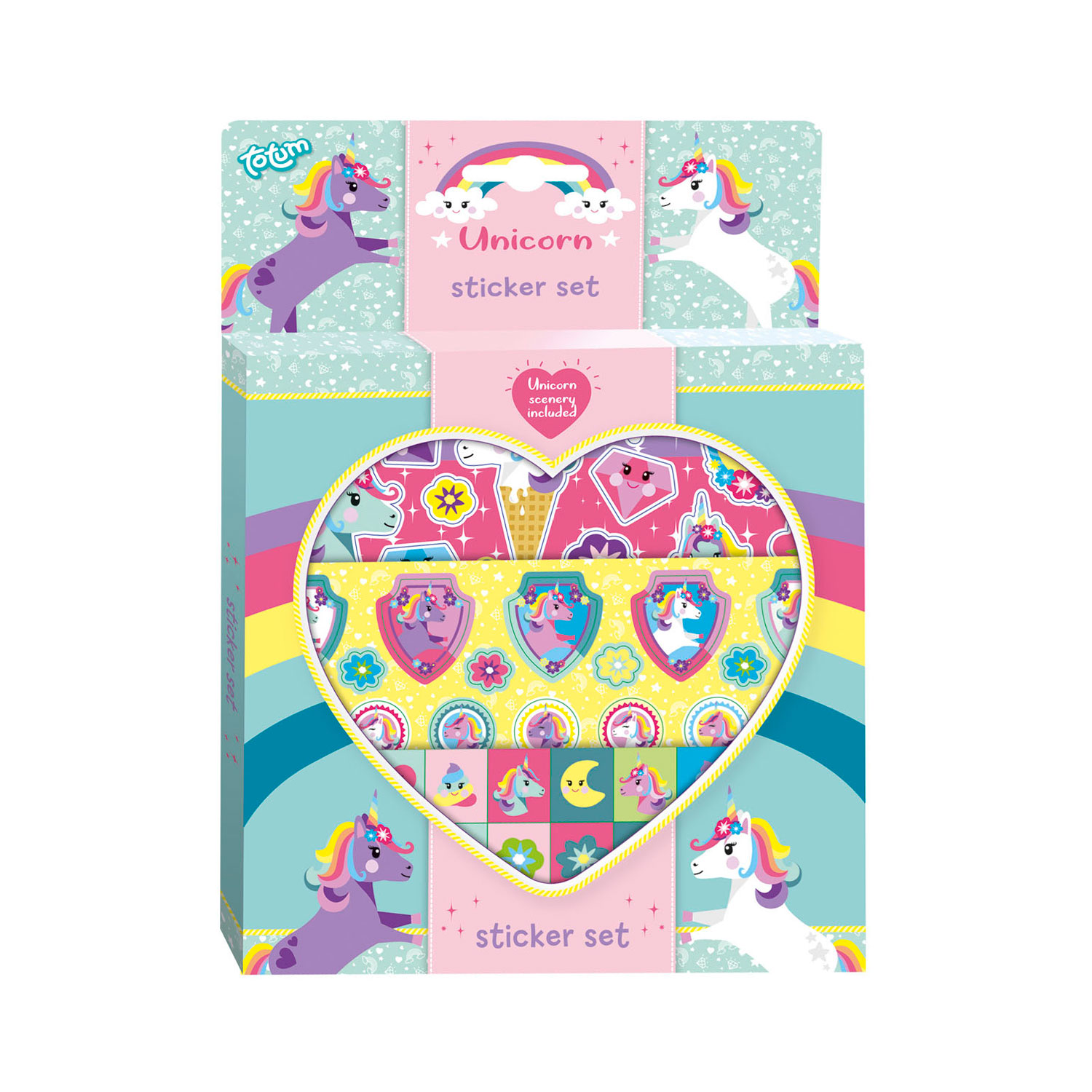 Unicorn stickerset 071384