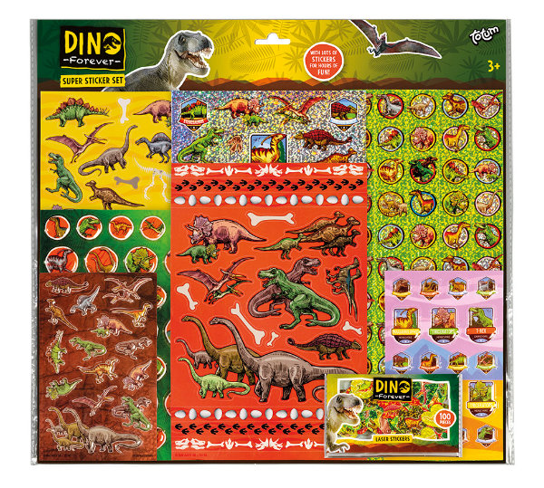 Dino super stickerset 075078