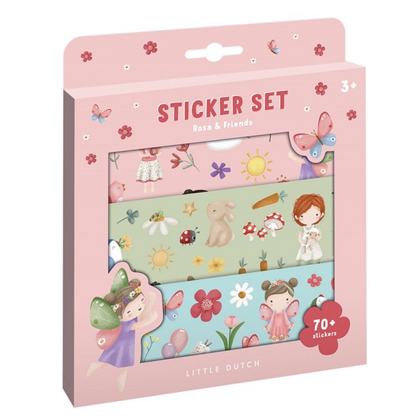 Little dutch stickerset rosa & f 125636