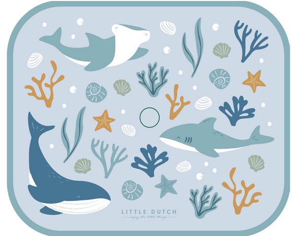 Little dutch 2 zonnescherm blauw 125872