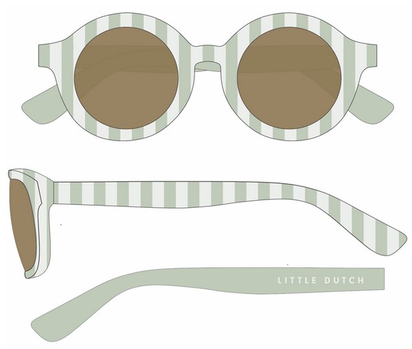 Little dutch zonnebril groen 125810
