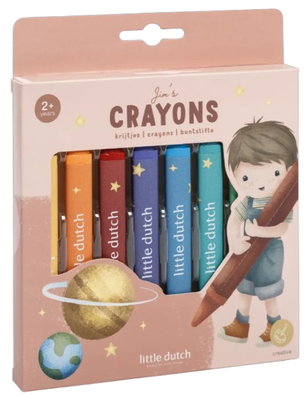 Little Dutch 8 waskrijtjes Jim BT126718