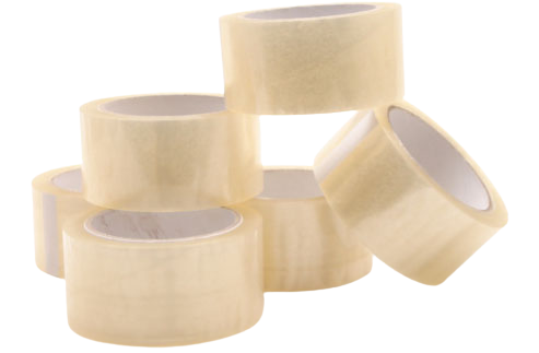 6 rol verpakkingstape transparant 66m*50