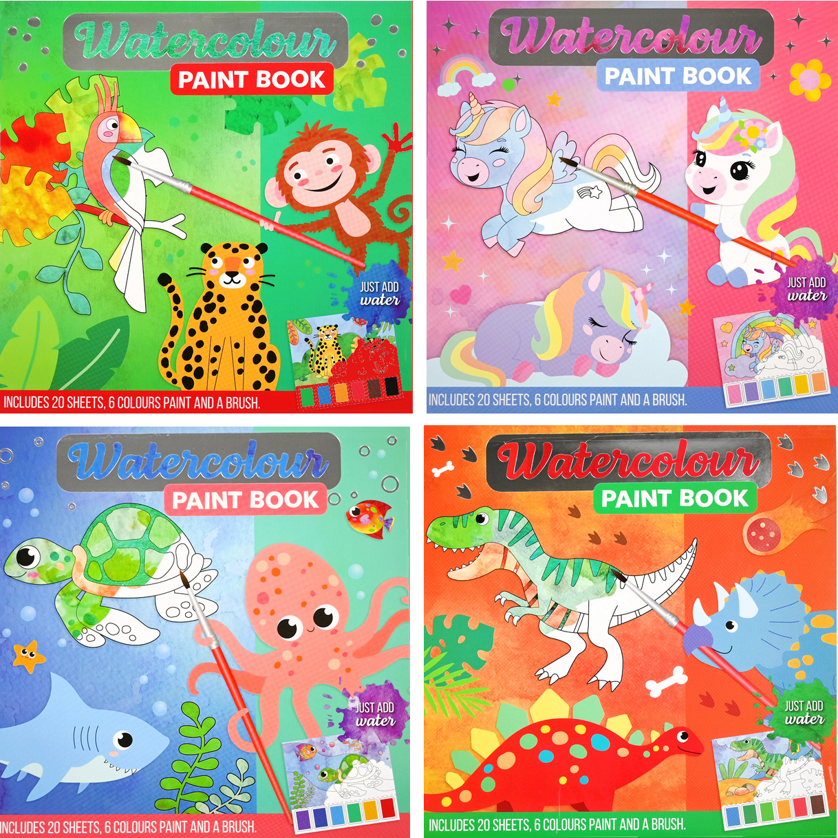 Water verf boek 4 ass. B251