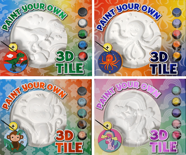 Verf je eigen 3D steen 4 ass. TK67