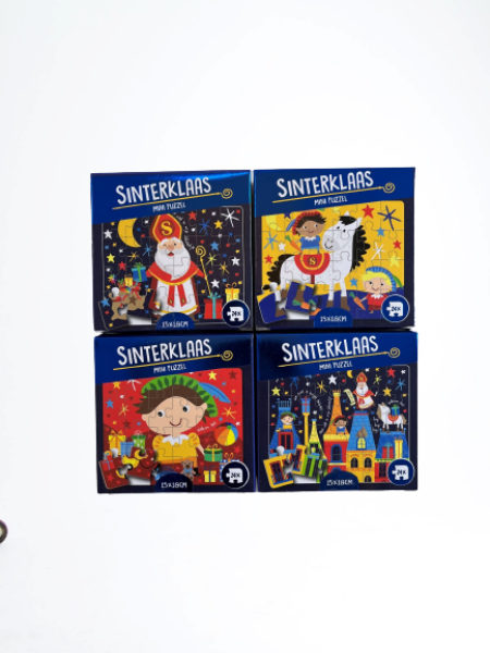 24 mini puzzel Sint 24 stukjes in doos