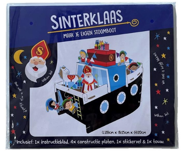 Maak je eigen stoomboot van Sint