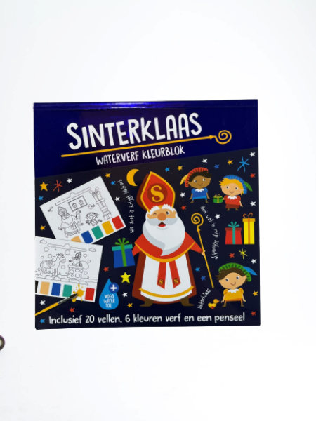 Sint Waterverfkleurblok B10101