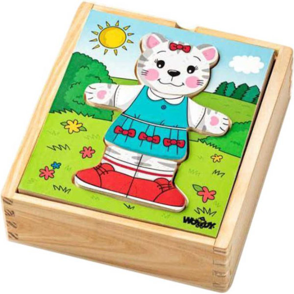 Woody aankleed poes set 90019