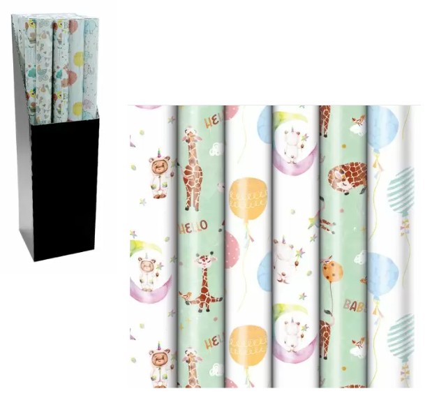 Rol geschenkpapier Baby 200x70cm 3A3245