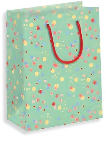 Papieren cadeau tas L Summer Dots